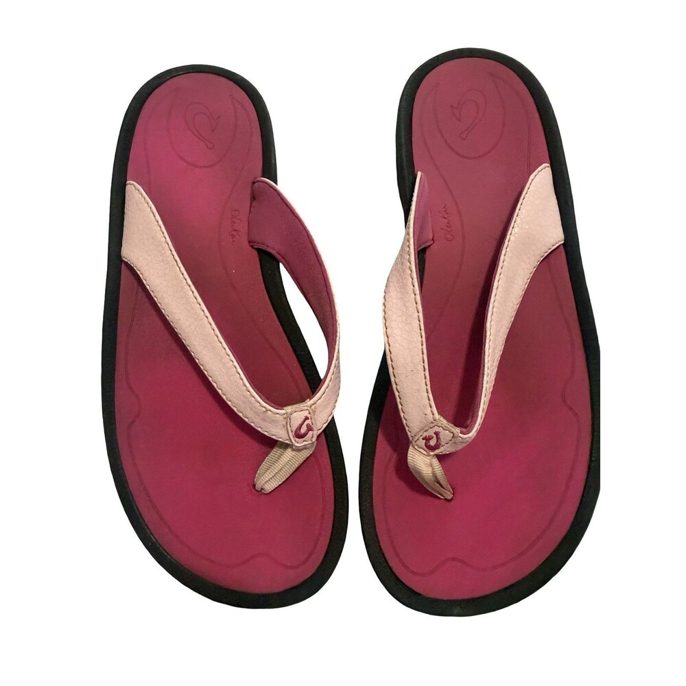 OluKai Kulapa Kai Women's Size 8 Petal Pink Flip Flop Sandals